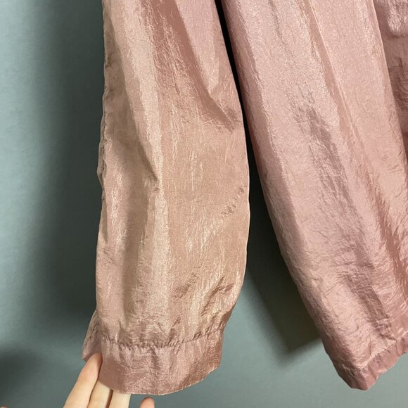 Vintage Windbreaker Jacket‎ Pink Women Size 3X Lightweight Lined FLAWS Plus Size - Picture 6 of 15